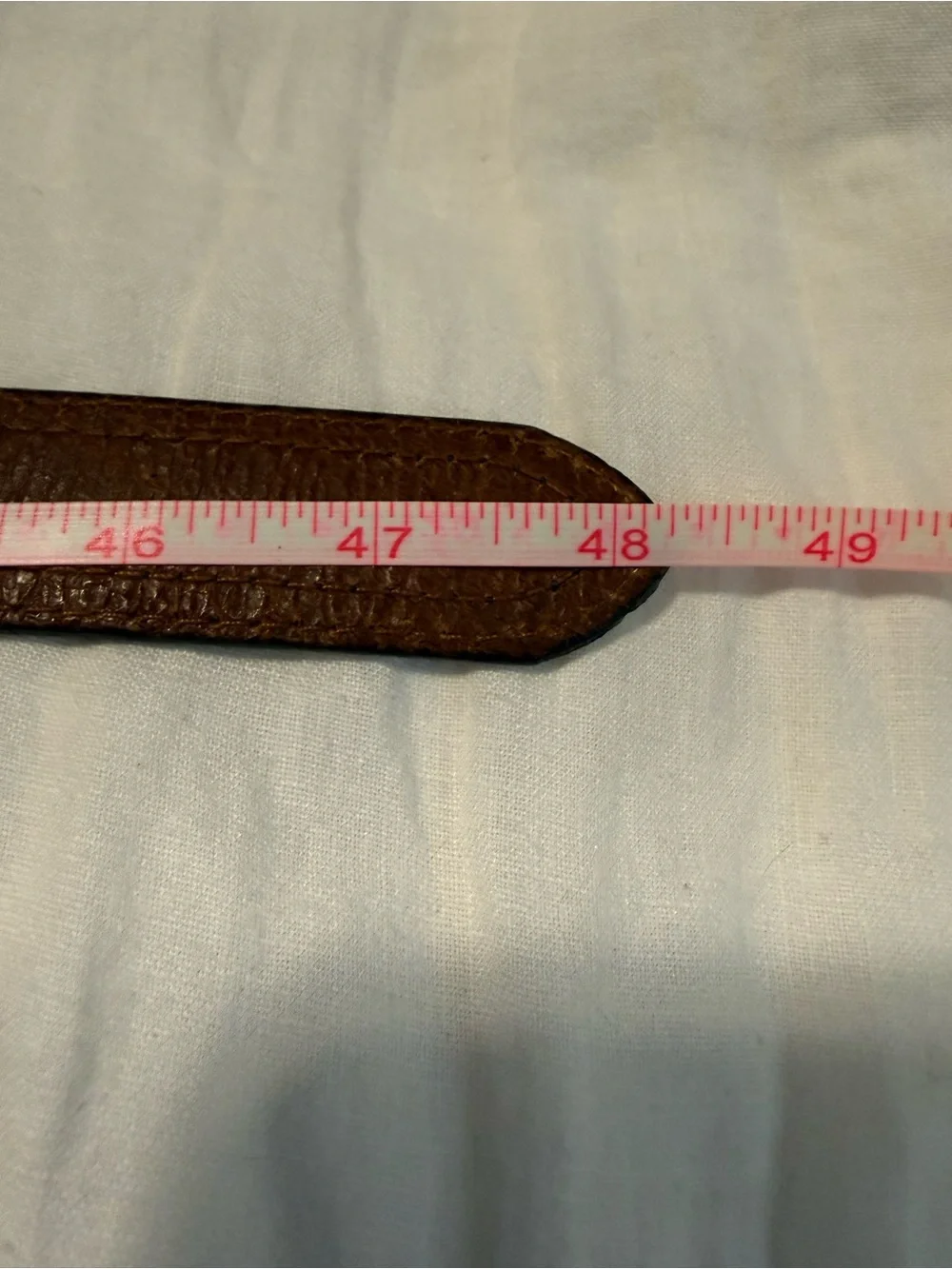 Italian Men's Navy and Brown Leather Belt with Brass Buckle